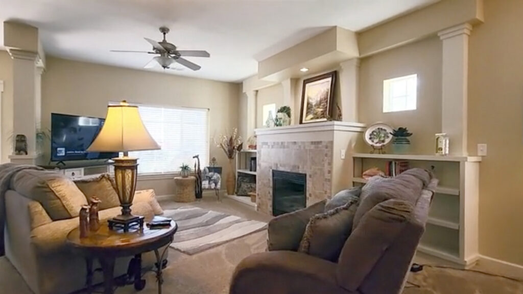 Cottage Living room shot from video